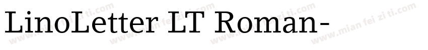 LinoLetter LT Roman字体转换